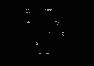 Original Asteroids auf dem C64
